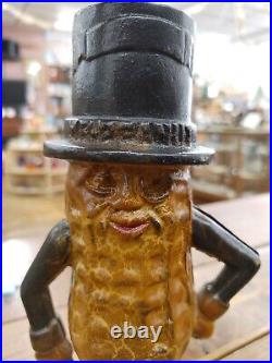 Antique 11 Planters Mr. Peanut Cast Iron Bank WithPainted Antique Finish 6 LBS Antique 11 Planters Mr. Peanut Cast Iron Bank WithPainted Antique Finish 6 LBS