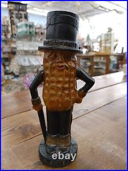 Antique 11 Planters Mr. Peanut Cast Iron Bank WithPainted Antique Finish 6 LBS Antique 11 Planters Mr. Peanut Cast Iron Bank WithPainted Antique Finish 6 LBS