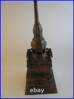 Antique 1875 CAST IRON Independence Hall Liberty Bell Tower Bank Phila