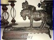 Antique 1879 J & E Stevens I Always Did Spise A Mule Money Bank Cast Iron