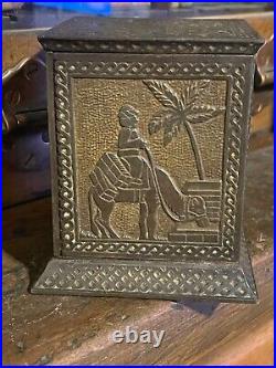 Antique 1880's Kyser & Rex ARABIAN Safe / Cast Iron Bank NO KEY