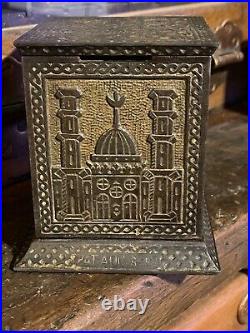 Antique 1880's Kyser & Rex ARABIAN Safe / Cast Iron Bank NO KEY