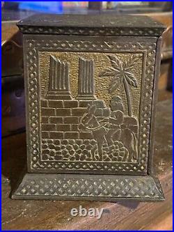 Antique 1880's Kyser & Rex ARABIAN Safe / Cast Iron Bank NO KEY