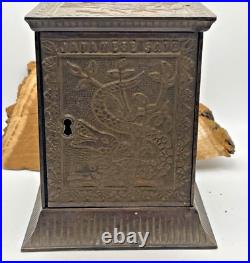 Antique 1882 Kyser & Rex Japanese Safe Cast Iron Still Bank-1646.24