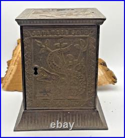 Antique 1882 Kyser & Rex Japanese Safe Cast Iron Still Bank-1646.24