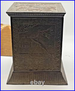 Antique 1882 Kyser & Rex Japanese Safe Cast Iron Still Bank-1646.24