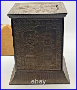 Antique 1882 Kyser & Rex Japanese Safe Cast Iron Still Bank-1646.24