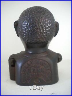 Antique 1883 Cast Iron JOLLY Mechanical Bank Shepard Hardware NY