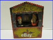 Antique 1884 Punch And Judy Cast Iron Mechanical Bank