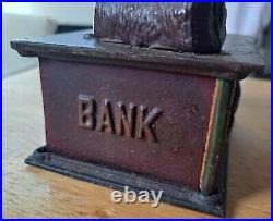 Antique 1886 Shepard Hardware UNCLE SAM Patriotic Cast Iron Mechanical Bank