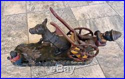 Antique 1888 J & E Bad Accident Black Americana Cast Iron Mechanical Bank