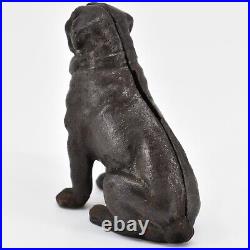 Antique 1889 Kyser Rex Seated Pug Cast Iron Still Bank Moore #405