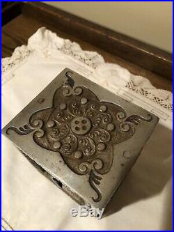 Antique 1897 J& E Cast Iron Treasure Bank Rare Combination Safe