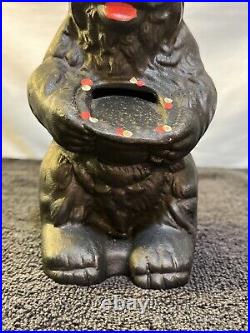 Antique 1930's Hubley Cast Iron Honey Bear Still Bank