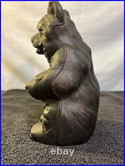 Antique 1930's Hubley Cast Iron Honey Bear Still Bank