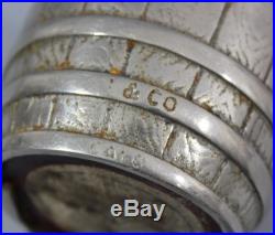 Antique 19thC Nickel Cast Iron, White City Puzzle Savings Barrel of Money Bank