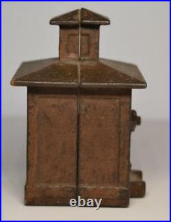 Antique 19th Century Cast Iron Bank Building House by J and E Stevens