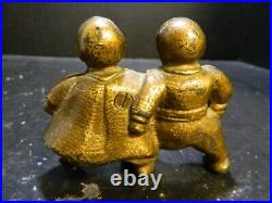 Antique AC Williams Cast Iron Campbell Kids Figural Coin Bank (1910's) Very Good