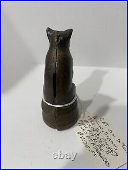 Antique A. C. Williams Cast Iron Bank 1920-1934 Cat On A Tub