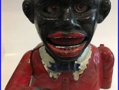 Antique African American Americana Folk Cast Iron Bank 1900s Made in England