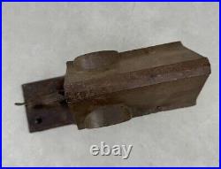 Antique American J & E Stevens Cast Iron Mule Entering Barn Mechanical Bank 1880