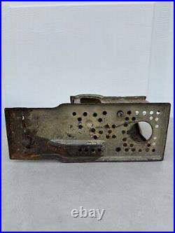 Antique American J & E Stevens Cast Iron Mule Entering Barn Mechanical Bank 1880