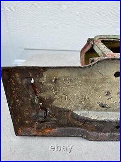 Antique American J & E Stevens Cast Iron Mule Entering Barn Mechanical Bank 1880