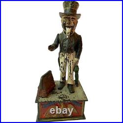 Antique American Shepard Hardware Co. Cast Iron Uncle Sam Mechanical Bank c. 1886 Antique American Shepard Hardware Co. Cast Iron Uncle Sam Mechanical Bank c. 1886