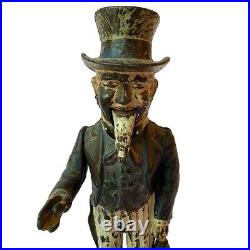 Antique American Shepard Hardware Co. Cast Iron Uncle Sam Mechanical Bank c. 1886 Antique American Shepard Hardware Co. Cast Iron Uncle Sam Mechanical Bank c. 1886