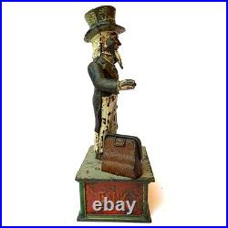 Antique American Shepard Hardware Co. Cast Iron Uncle Sam Mechanical Bank c. 1886 Antique American Shepard Hardware Co. Cast Iron Uncle Sam Mechanical Bank c. 1886