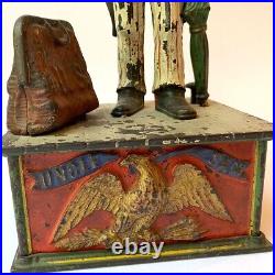 Antique American Shepard Hardware Co. Cast Iron Uncle Sam Mechanical Bank c. 1886 Antique American Shepard Hardware Co. Cast Iron Uncle Sam Mechanical Bank c. 1886