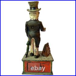 Antique American Shepard Hardware Co. Cast Iron Uncle Sam Mechanical Bank c. 1886 Antique American Shepard Hardware Co. Cast Iron Uncle Sam Mechanical Bank c. 1886