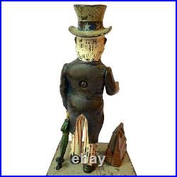 Antique American Shepard Hardware Co. Cast Iron Uncle Sam Mechanical Bank c. 1886 Antique American Shepard Hardware Co. Cast Iron Uncle Sam Mechanical Bank c. 1886