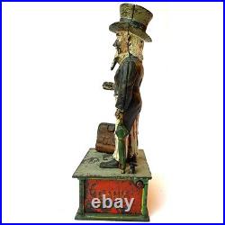 Antique American Shepard Hardware Co. Cast Iron Uncle Sam Mechanical Bank c. 1886 Antique American Shepard Hardware Co. Cast Iron Uncle Sam Mechanical Bank c. 1886