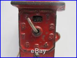 Antique Arcade Cast Iron Gas Pump Still Bank- Original Paint