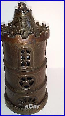Antique Cast Iron COLUMBIA TOWER Bank by Grey Iron Co ca. 1897 Moore's 1118