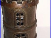 Antique Cast Iron COLUMBIA TOWER Bank by Grey Iron Co ca. 1897 Moore