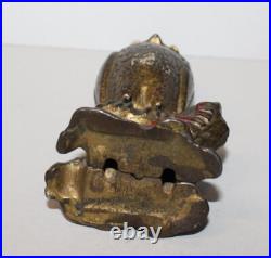 Antique Cast Iron Coin Penny Owl Bank Antique Cast Iron Coin Penny Owl Bank