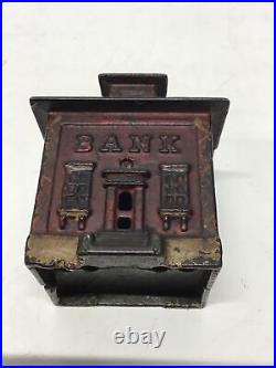 Antique Cast Iron Cupola Bank by J&E. Stevens, Circa 1872 Nice Old Patina 3.25