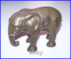 Antique Cast Iron Elephant Bank