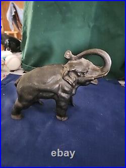 Antique Cast Iron Elephant Bank