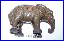 Antique Cast Iron Elephant Bank