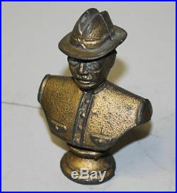 Antique Cast Iron Figural Theodore Teddy Roosevelt Still Bank