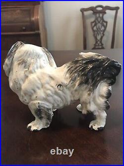 Antique Cast Iron Hubley Pekingese Dog Bank