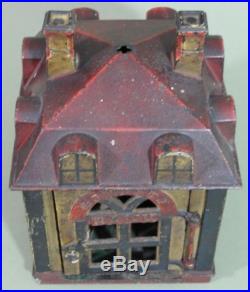 Antique Cast Iron J & E Stevens Company Mechanical, Novelty Bank, NR