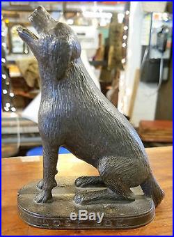 Antique Cast Iron Lost Dog Bank by Judd ca. 1890s