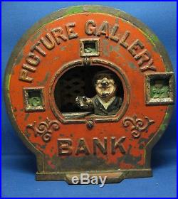 Antique Cast Iron Mechanical Bank Picture Gallery Bank