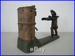 Antique Cast Iron Mechanical Coin Bank William Tell
