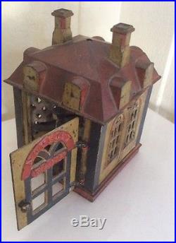 Antique Cast Iron Mechanical Novelty Bank (PAT'D JUNE 25 1872- OCT 28 1875) RARE