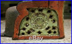 Antique Cast Iron Mechanical Tammany Bank (J & E Stevens)